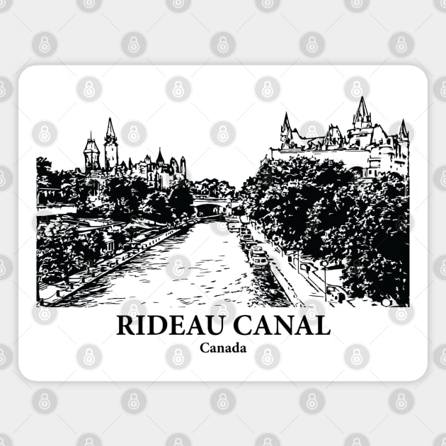 Rideau Canal - Canada Magnet by Lakeric